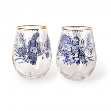 Glass Tumbler Large | Dynasty Of Nature | Set of 2